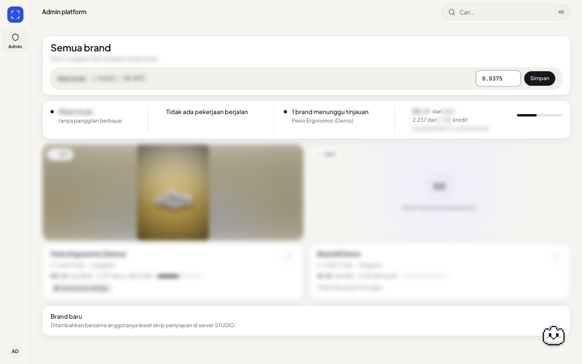 Admin: semua brand di desktop