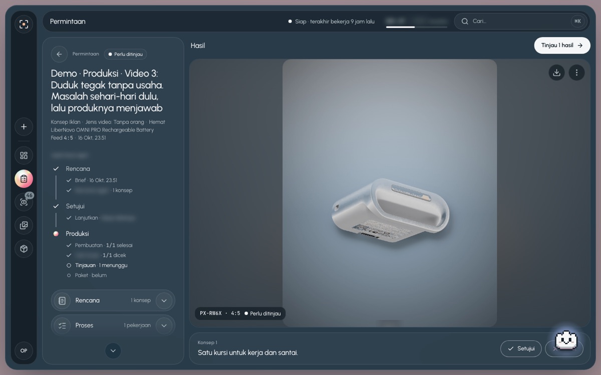 Thread permintaan di desktop